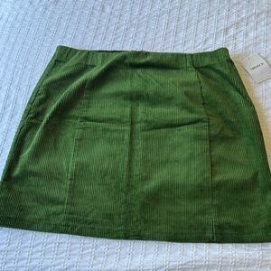 Forever 21 Olive Corduroy Pencil Skirt